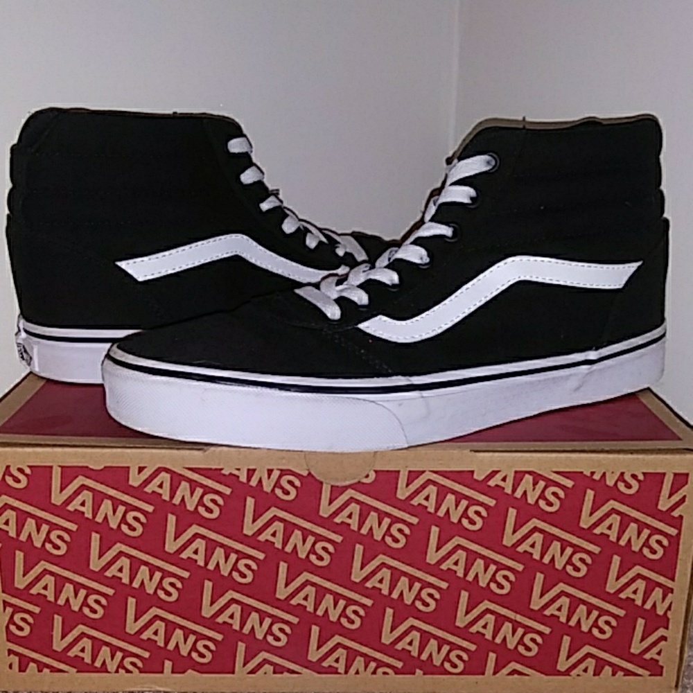 Black/White hightop Vans